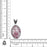 Pink Tourmaline Matrix Quartz Pendant & Chain  V399
