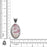 Pink Tourmaline Matrix Quartz Pendant & Chain  V410