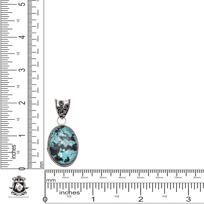 Turquoise Pendant & Chain  V430
