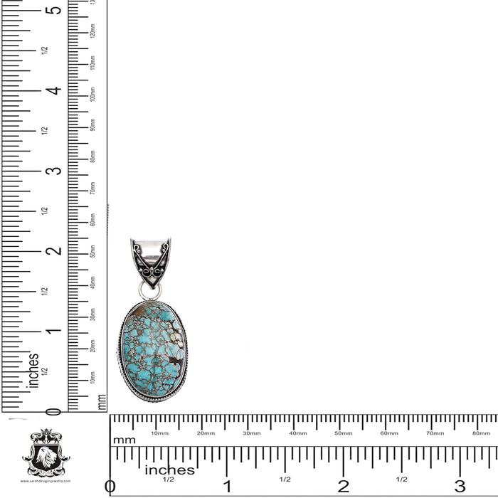 Turquoise Pendant & Chain  V431