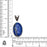 Lapis Lazuli Pendant 4mm Snake Chain V471