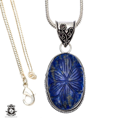 Lapis Lazuli Pendant & Chain  V469