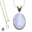 Blue Lace Agate Pendant & Chain  V542