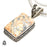 Merlinite Dendritic Opal Pendant & Chain  V1313