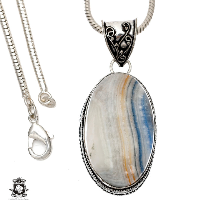 Scheelite Jasper Pendant & Chain  V1448