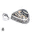 German Fossilized Dendrite Agate Pendant & Chain  V369
