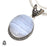 Blue Lace Agate Pendant & Chain  V546