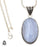 Blue Lace Agate Pendant & Chain  V555