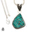 Turquoise Nugget Pendant & Chain  V1487