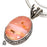 Peruvian Pink Opal Pendant & Chain  V1698