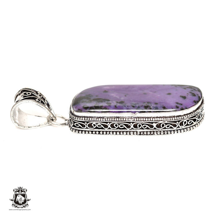 Charoite Pendant & Chain  V1780