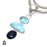 Larimar Blue Topaz Umba Sapphire Pendant & Chain P6397