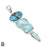 Turquoise Larimar Pendant & Chain P6472