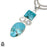 Turquoise Pendant 4mm Snake Chain P6497