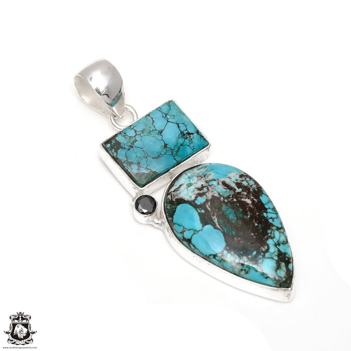 Turquoise Pendant 4mm Snake Chain P6539