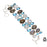 Labradorite Moonstone Blue Topaz Bracelet B3359
