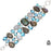 Labradorite Blue Topaz Moonstone Bracelet B3583