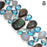 Labradorite Blue Topaz Moonstone Bracelet B3583
