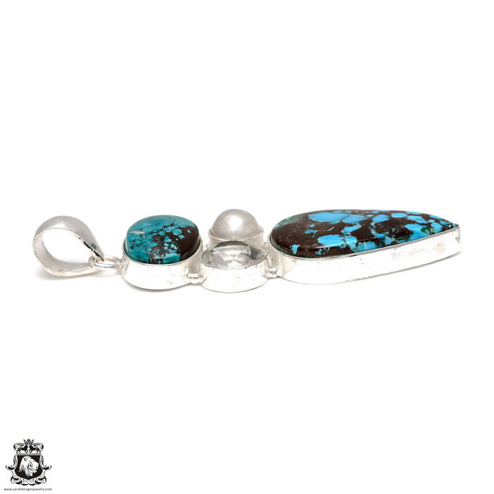 Turquoise Pendant & Chain P6485
