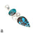 Turquoise Pendant 4mm Snake Chain P6485