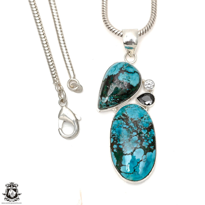 Turquoise Pendant & Chain P6521