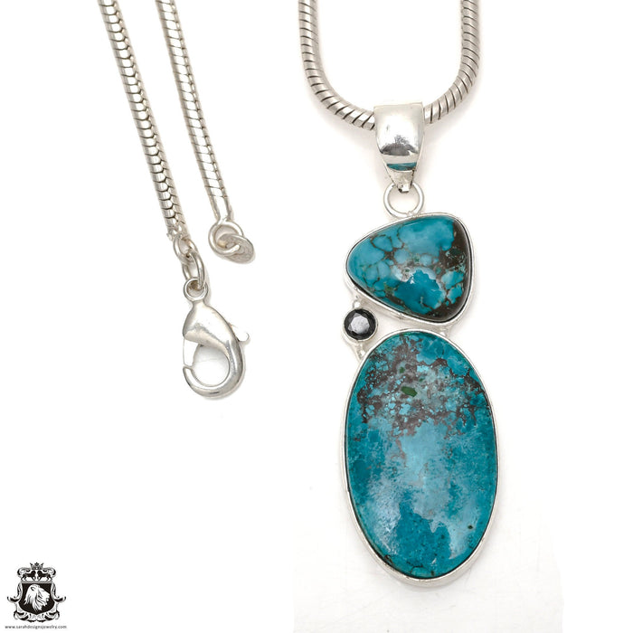 Turquoise Pendant & Chain P6534