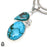 Turquoise Pendant 4mm Snake Chain P6537