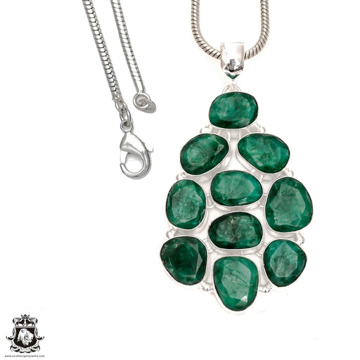 Emerald Pendant & Chain P6549