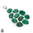 Emerald Pendant & Chain P6549