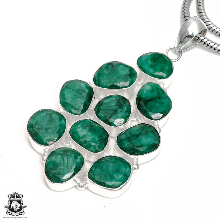 Emerald Pendant & Chain P6562