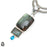 Labradorite Blue Topaz Pendant & Chain P6719