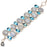 Moonstone Blue Topaz Bracelet B3670