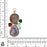 Ammonite Banded Agate Pendant & Chain  P6975