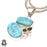 Larimar Blue Topaz Pearl Pendant & Chain P7258
