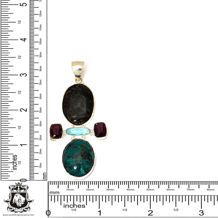 Turquoise Pendant & Chain  P7474