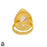 Size 6.5 - Size 8 Ring Lodolite Quartz 24K Gold Plated Ring GPR38