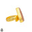 Size 8.5 - Size 10 Ring Lodolite Quartz 24K Gold Plated Ring GPR49