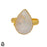 Size 8.5 - Size 10 Ring Moonstone 24K Gold Plated Ring GPR56