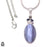 Blue Lace Agate Iolite Amethyst Pearl Pendant 4mm Snake Chain P6611