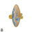 Size 7.5 - Size 9 Ring Scheelite 24K Gold Plated Ring GPR134