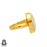 Size 10.5 - Size 12 Ring Solar Quartz 24K Gold Plated Ring GPR171