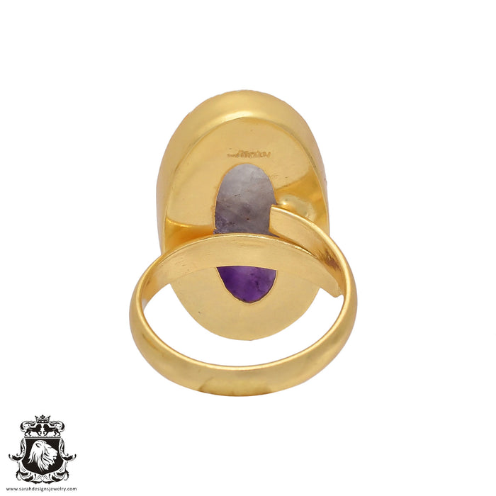 Size 7.5 - Size 9 Ring Ametrine 24K Gold Plated Ring GPR423