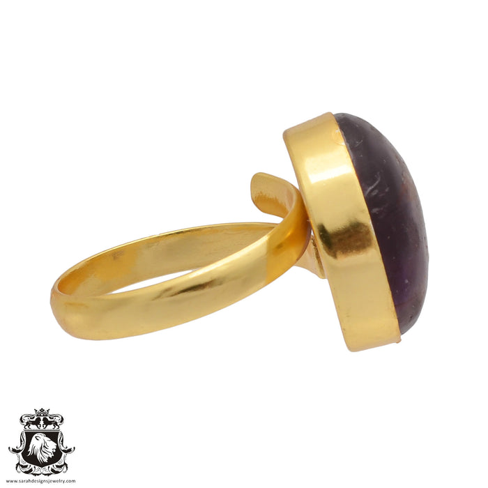 Size 10.5 - Size 12 Ring Ametrine 24K Gold Plated Ring GPR435