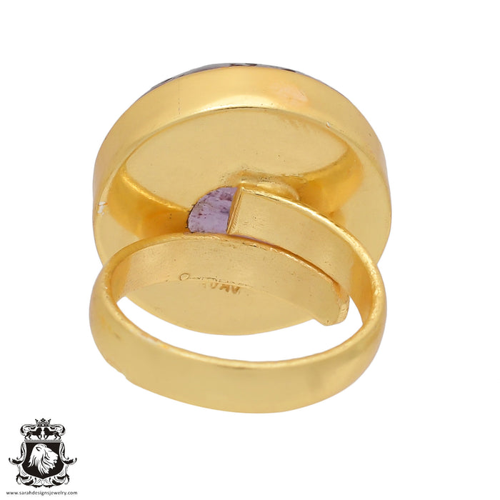 Size 6.5 - Size 8 Ring Ametrine 24K Gold Plated Ring GPR439