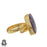 Size 10.5 - Size 12 Ring Charoite 24K Gold Plated Ring GPR481