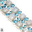 Moonstone Blue Topaz Bracelet B3663