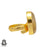 Size 6.5 - Size 8 Adjustable Rutile Quartz  24K Gold Plated Ring GPR313
