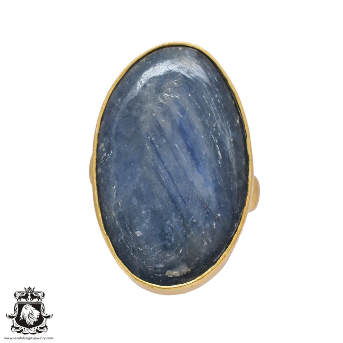 Size 7.5 - Size 9 Ring Kyanite 24K Gold Plated Ring GPR518