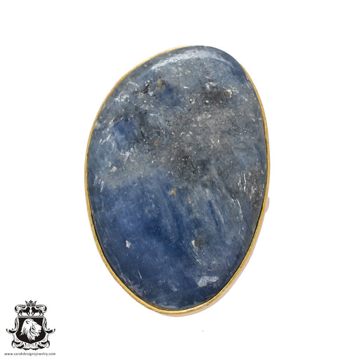 Size 7.5 - Size 9 Ring Kyanite 24K Gold Plated Ring GPR520