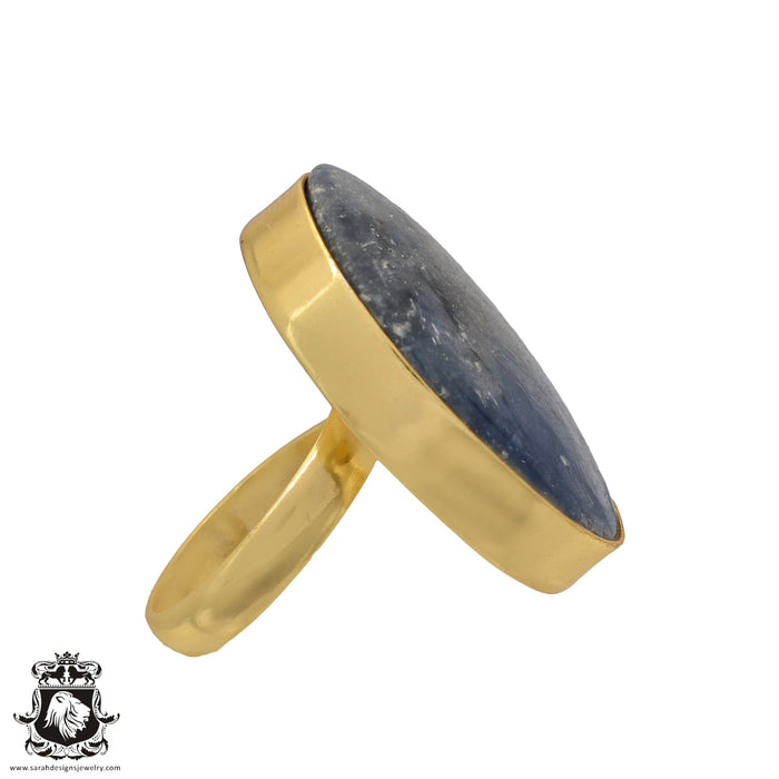 Size 7.5 - Size 9 Ring Kyanite 24K Gold Plated Ring GPR520